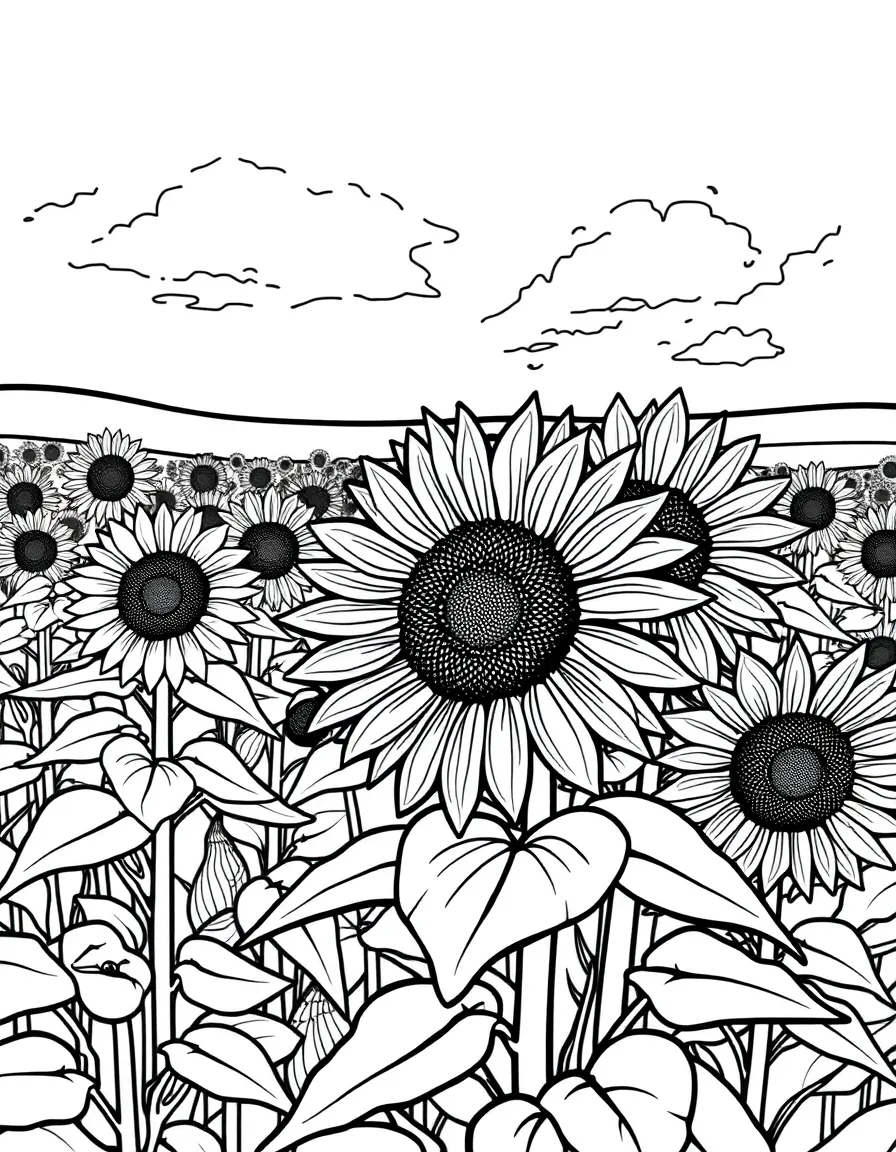 (Ohio) A sunflower field in Ohio