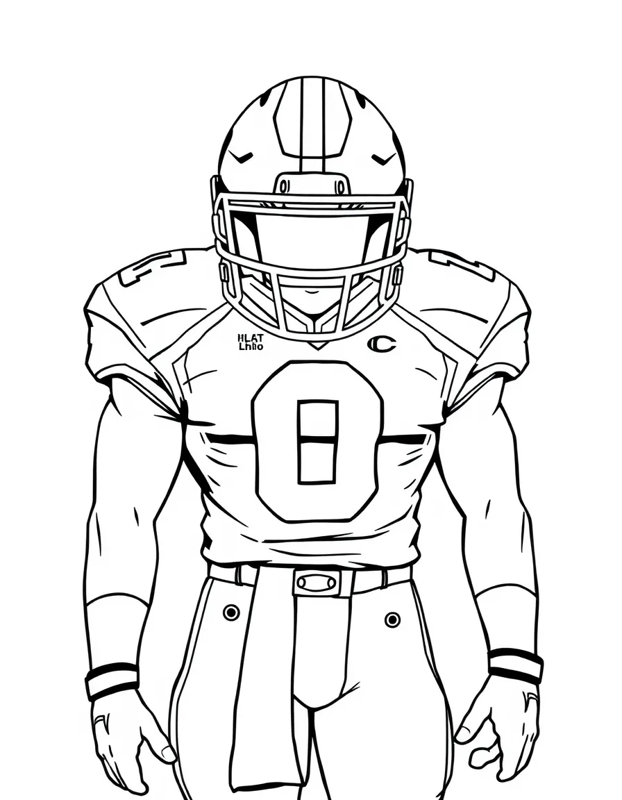 (Ohio) A football player wearing an Ohio jersey