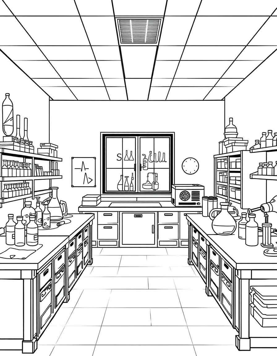 (Ohio) A science lab in a school in Ohio
