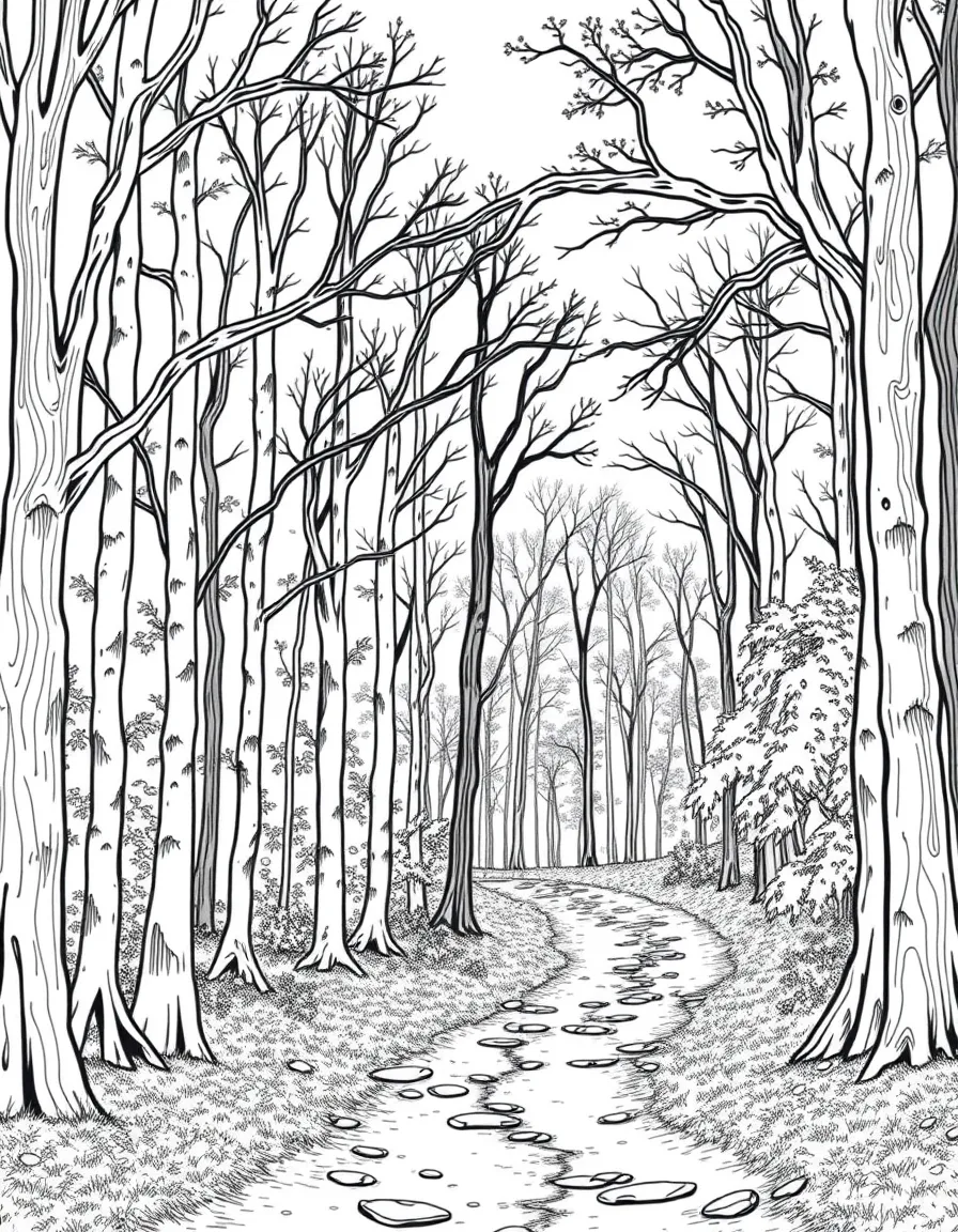 (Ohio) A forest path in Hocking Hills