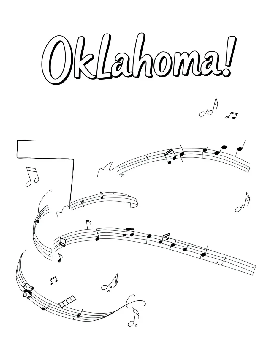 (Oklahoma) Musical notes for the musical "Oklahoma!"
