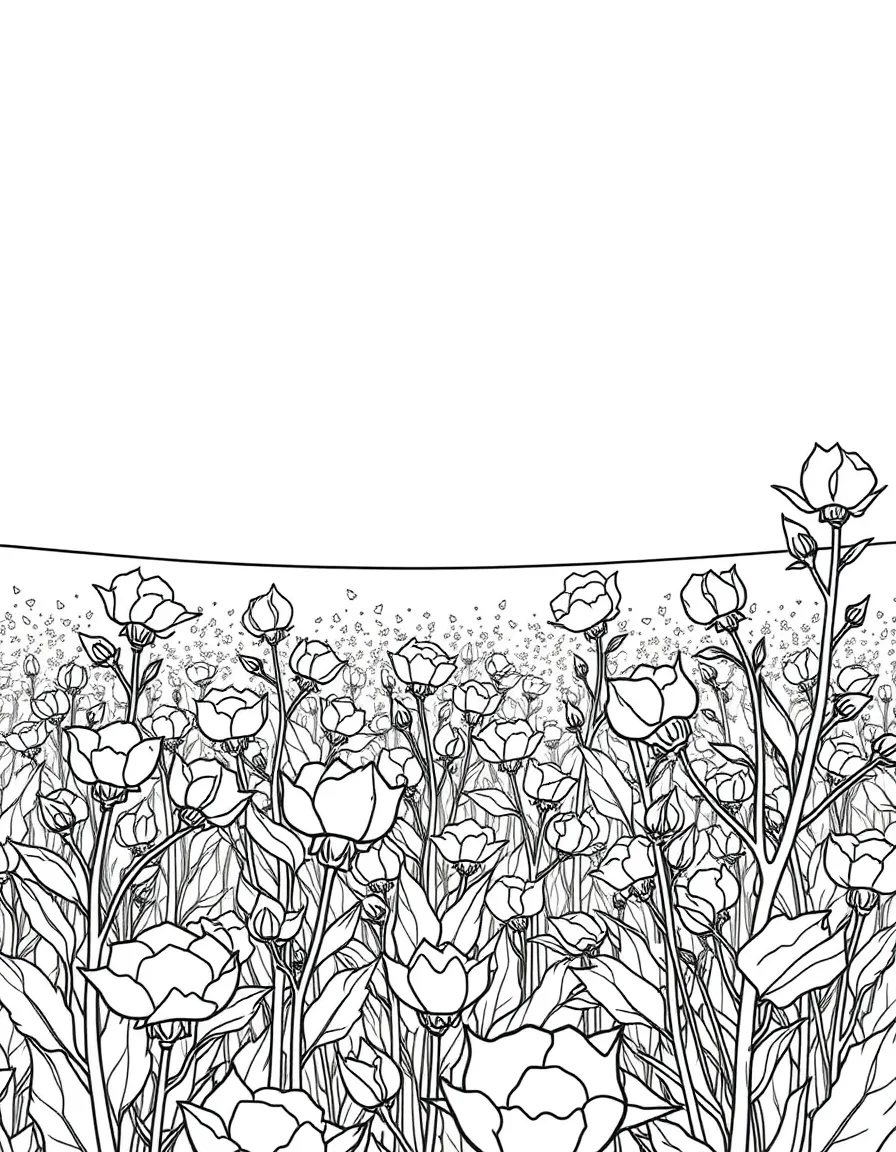 (Texas) A field of cotton plants