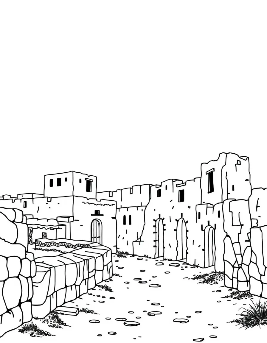 (Saudi Arabia) The ruins of Diriyah’s mud houses and city walls, the historic birthplace of Saudi Arabia.