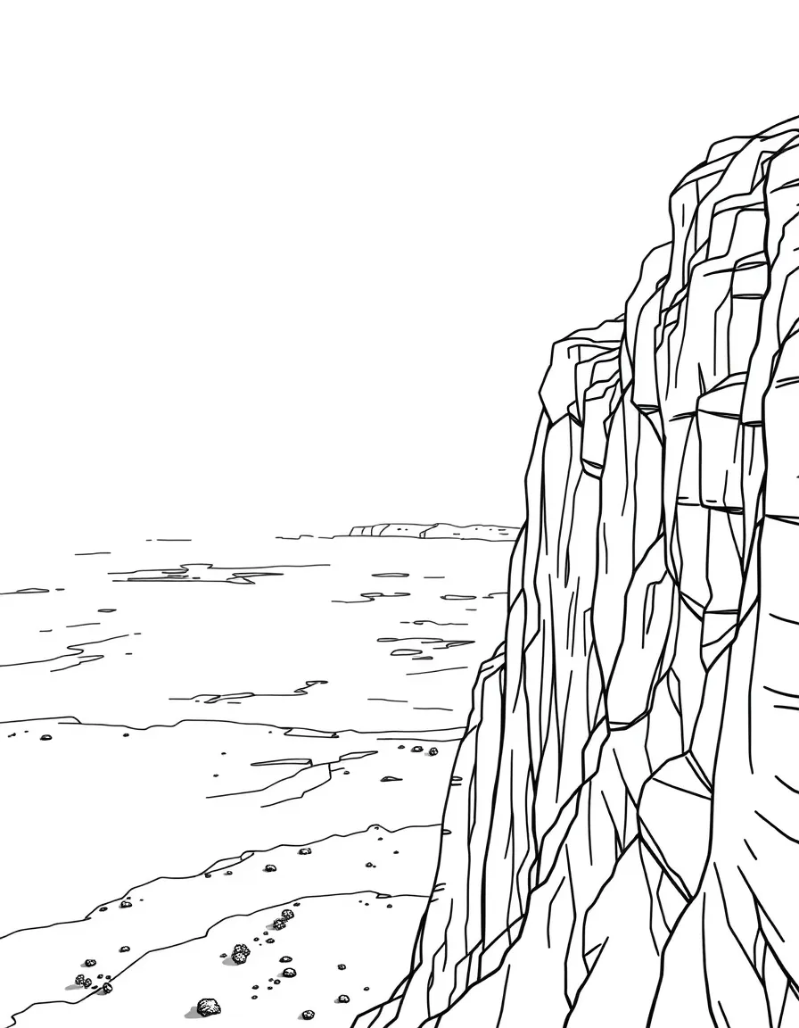 (Saudi Arabia) The “Edge of the World” cliffs near Riyadh overlooking a vast desert panorama.