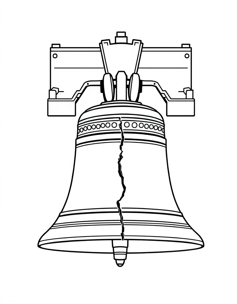 (United States) The Liberty Bell in Philadelphia with its famous crack