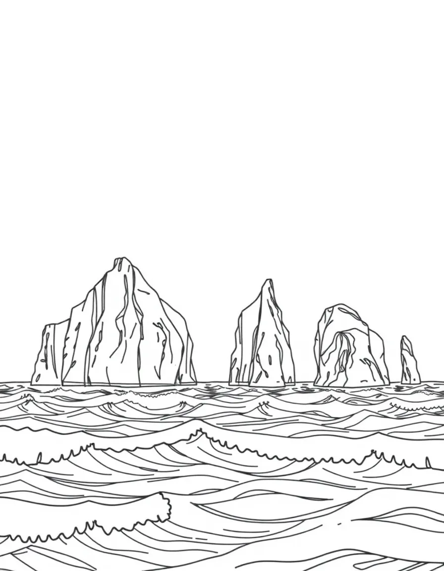 (Australia) The Twelve Apostles rock formations standing in the ocean waves.
