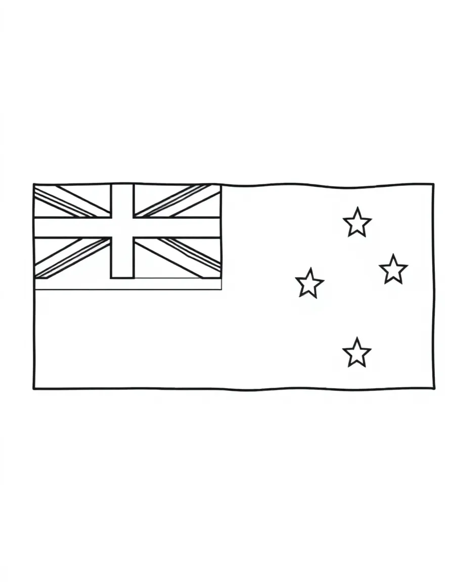 (Australia) The Australian flag with the Union Jack and the Southern Cross stars.