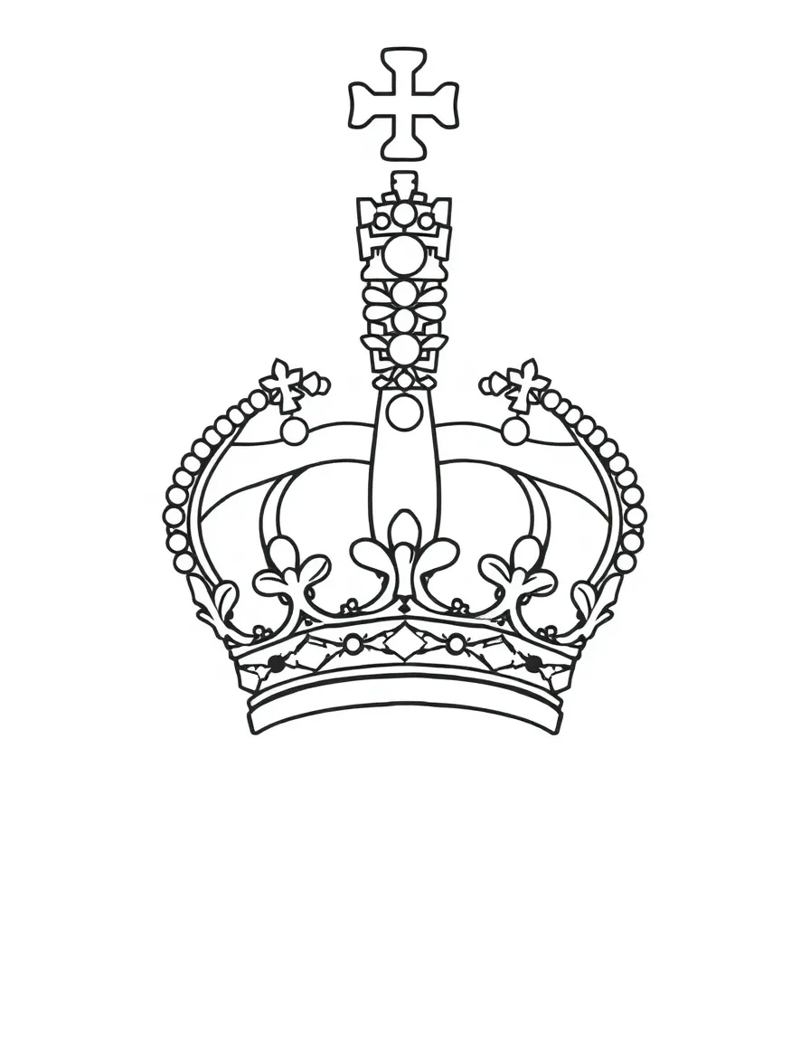 (United Kingdom) The royal crown and jewels of the British monarchy