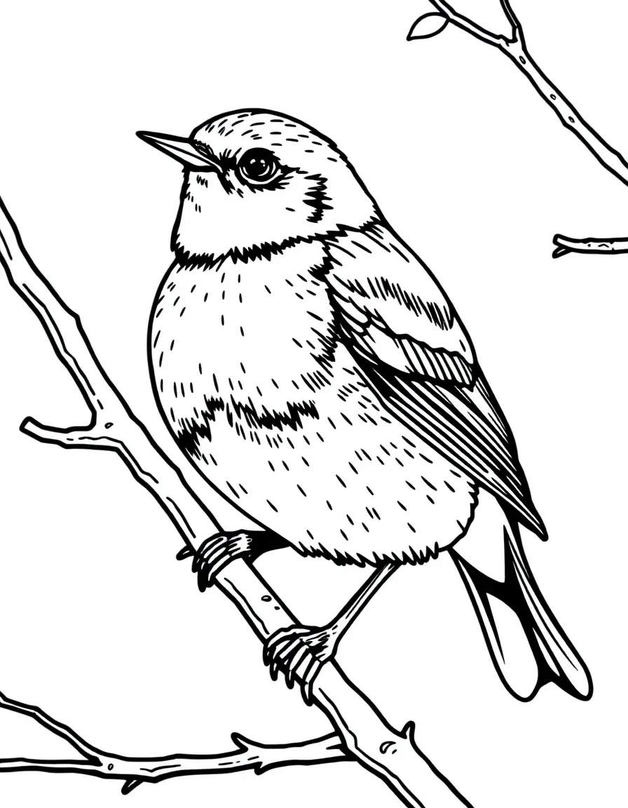 (United Kingdom) A robin (Britain’s national bird) on a branch