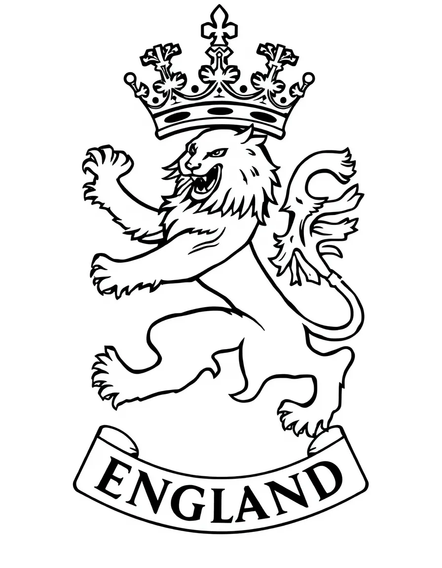(United Kingdom) The emblem of three lions (England’s heraldic symbol)