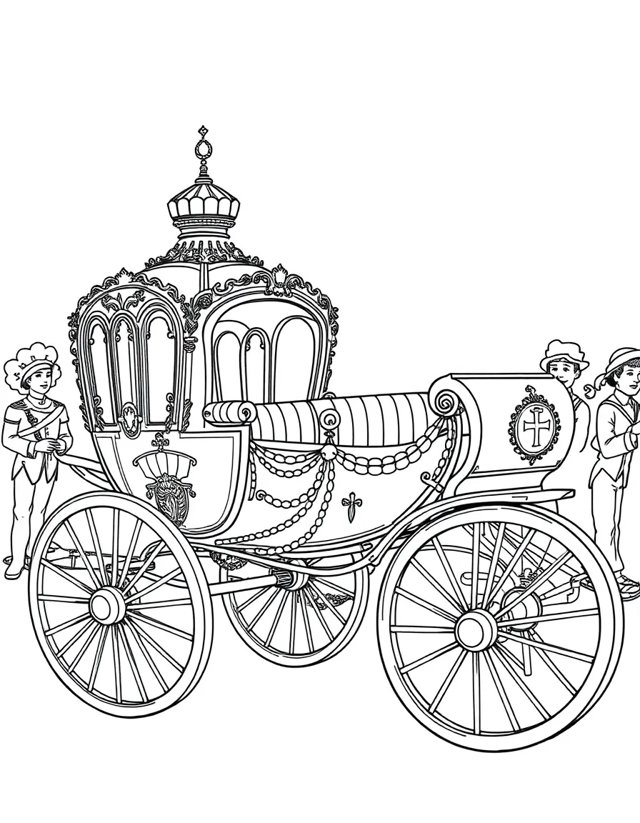 (United Kingdom) The golden royal carriage used in coronation parades
