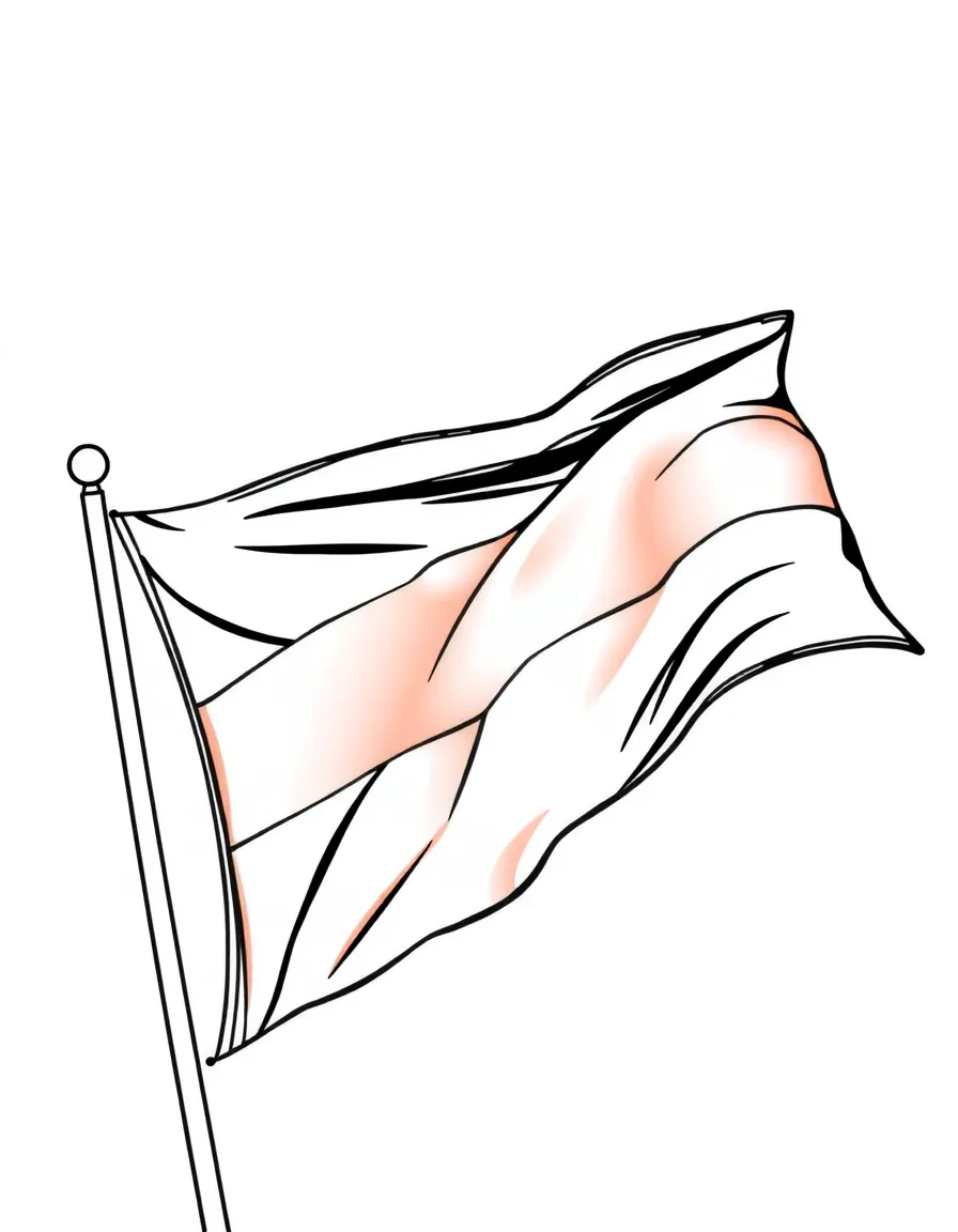 (Germany) The German flag (black, red, and gold stripes) flying in the wind
