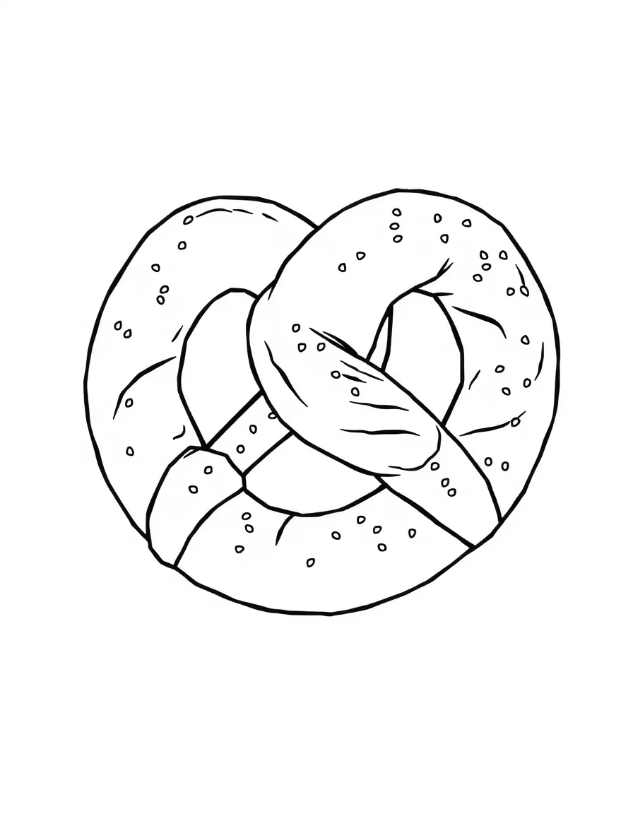 (Germany) A large pretzel with a twisty shape and salt