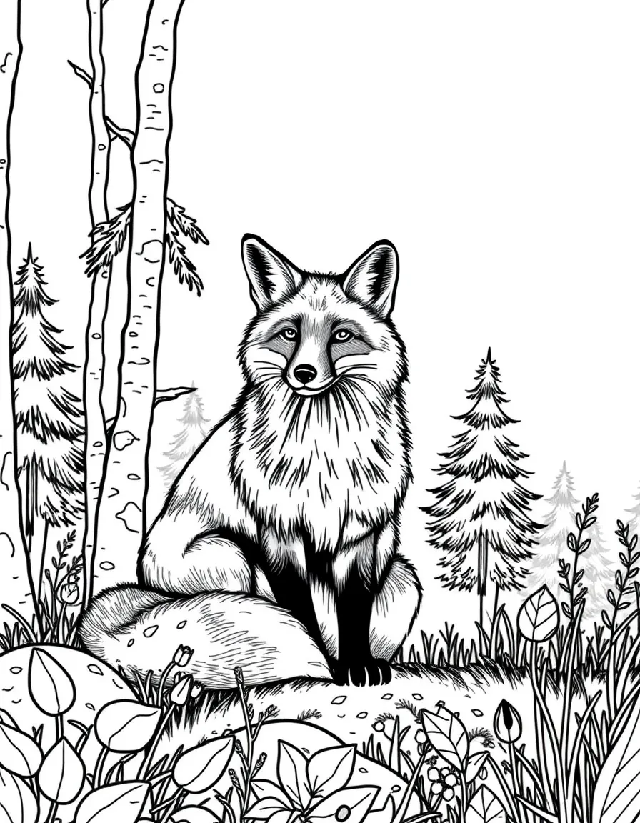 (Germany) A European red fox in a German forest