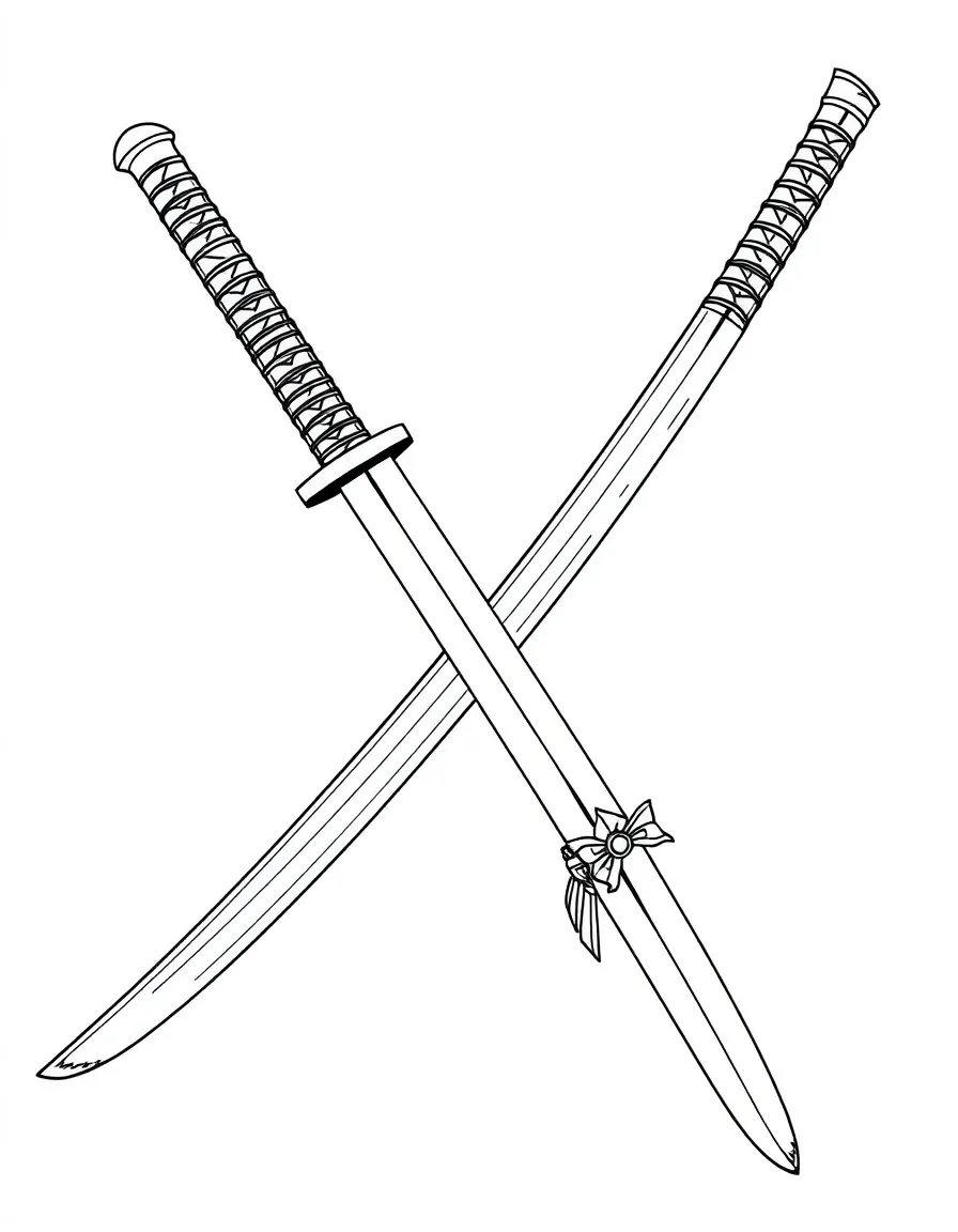 (Japan) A samurai sword (katana) with its scabbard