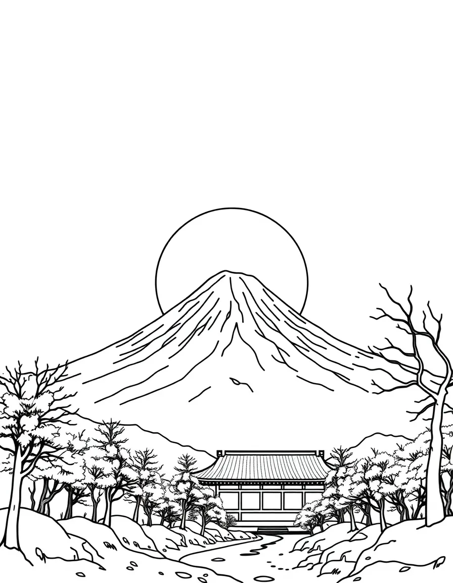 (Japan) Mount Fuji on New Year’s Day with the first sunrise (Hatsuhinode)