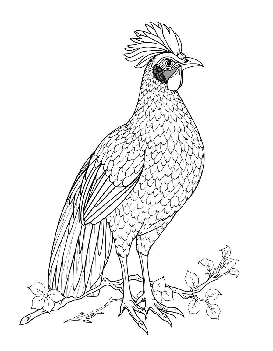 (China) A Chinese golden pheasant bird with bright feathers