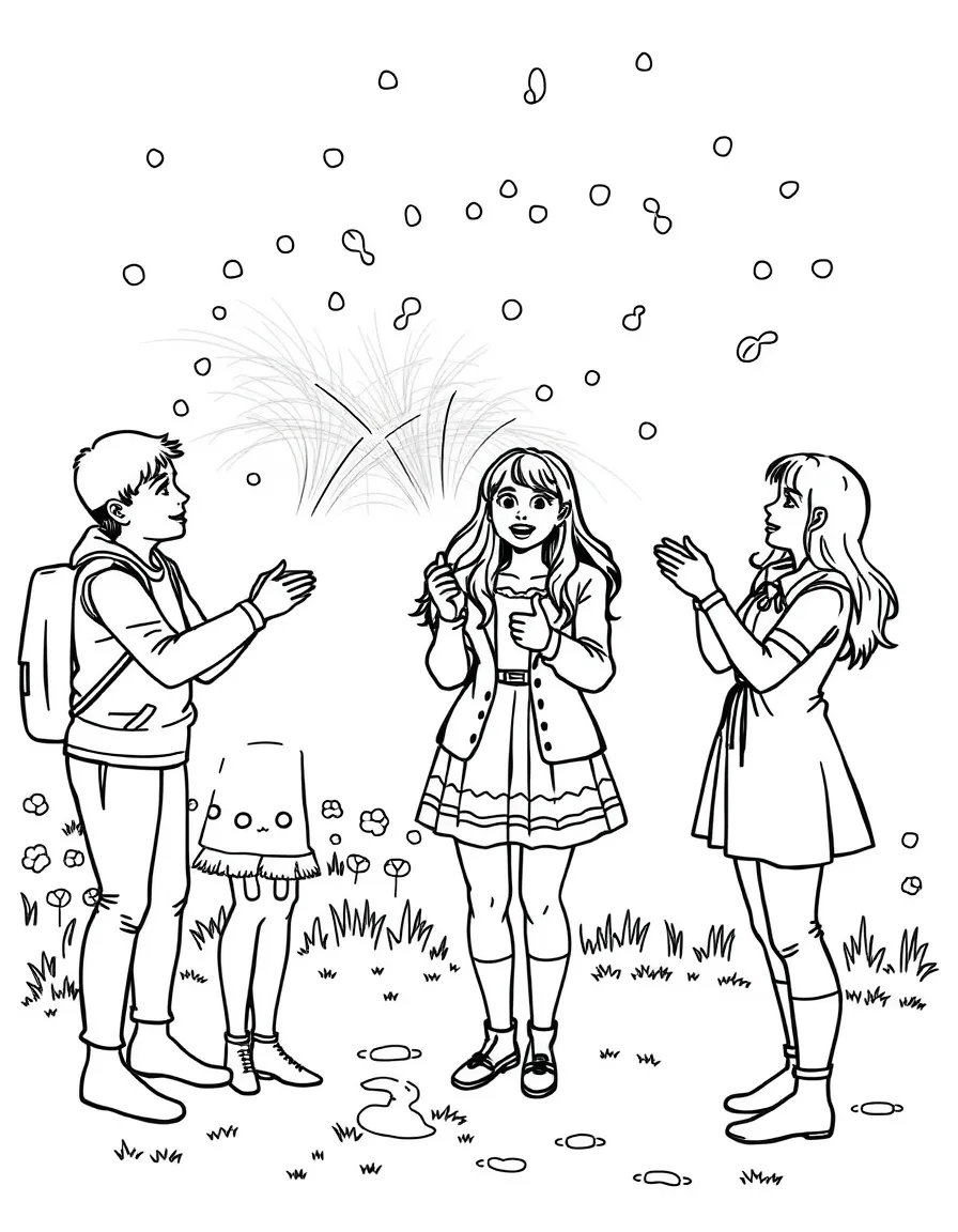 (Hungary) Friends in Hungary playfully sprinkling water for Easter Sprinkling Monday tradition