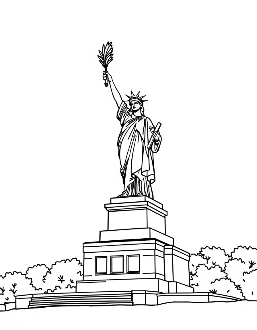 (Hungary) The Liberty Statue on Gellért Hill in Budapest holding a palm leaf