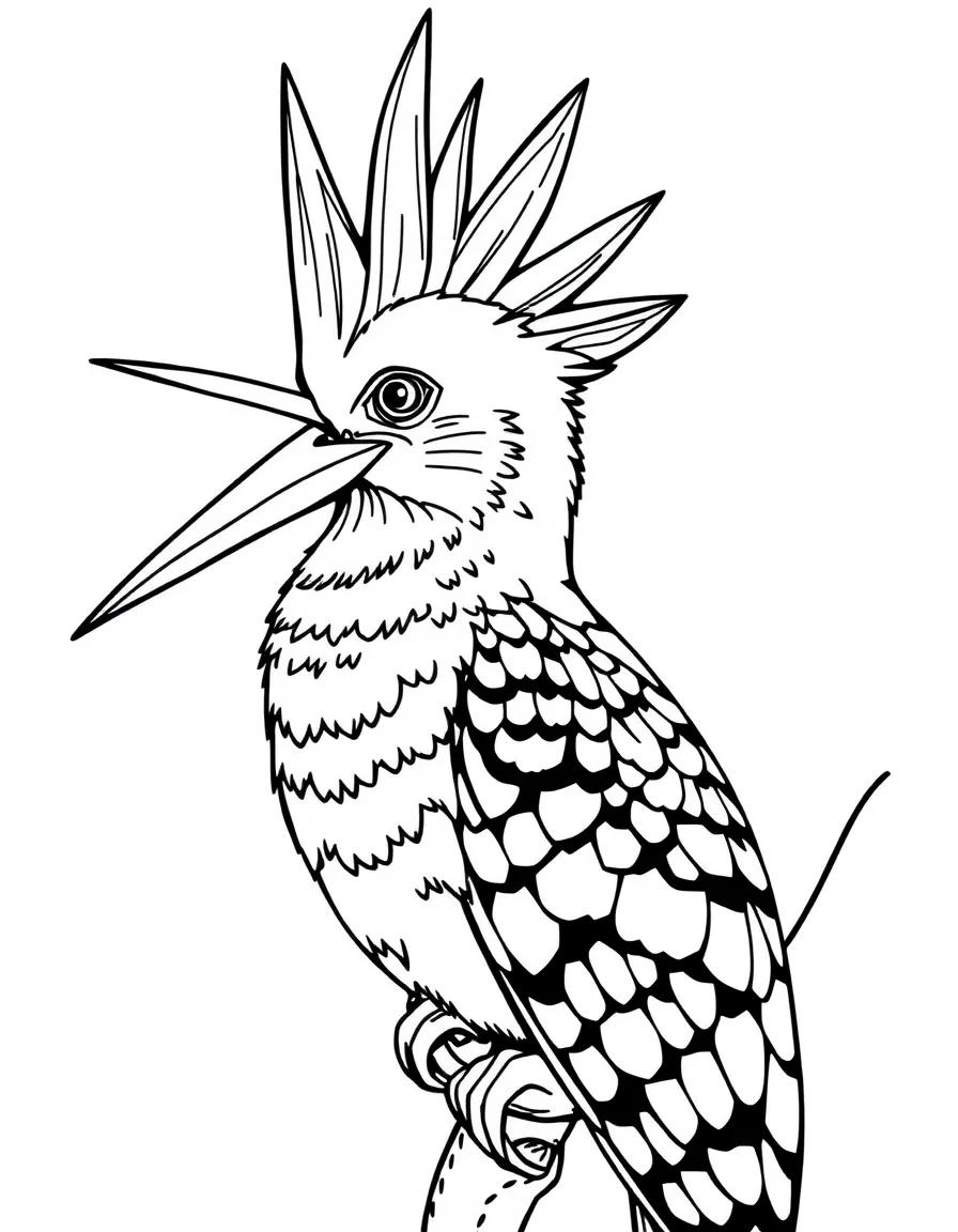 (Israel) A hoopoe bird (Israel’s national bird) with its orange crest fanned out
