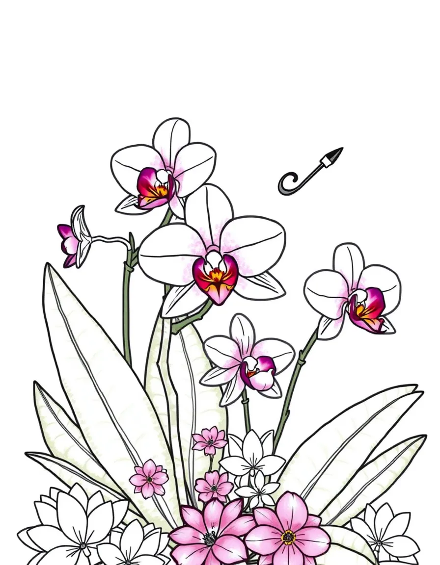 (Singapore) A colorful orchid garden with Singapore’s national flower, the Vanda Miss Joaquim orchid
