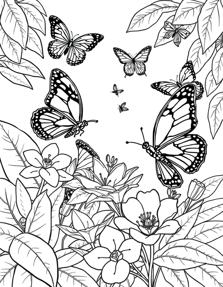 (Singapore) Butterflies and tropical flowers in the Singapore Botanic Gardens