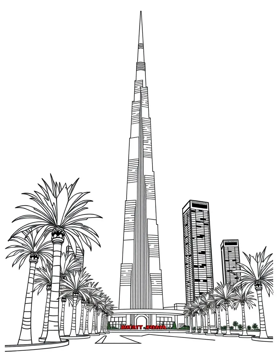 (Qatar) A view of Aspire Tower (Torch Tower) in Doha, a tall structure that lights up at night