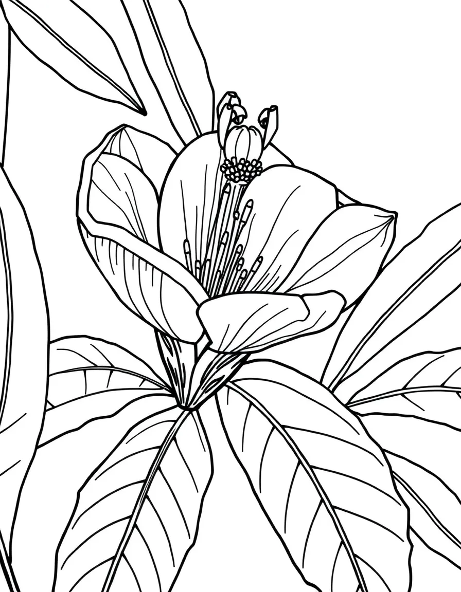 (Argentina) The ceibo flower, Argentina’s national flower, blooming with bright red petals.