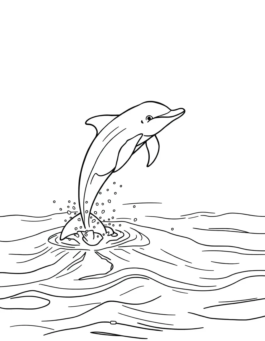 (Peru) A pink river dolphin jumping out of the waters of the Amazon River.