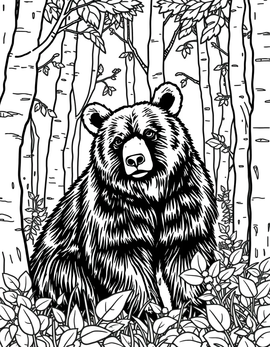 (Pennsylvania) A black bear in a Pennsylvania forest