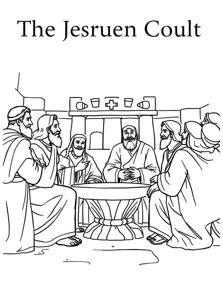 The Jerusalem Council, with Peter and James speaking.