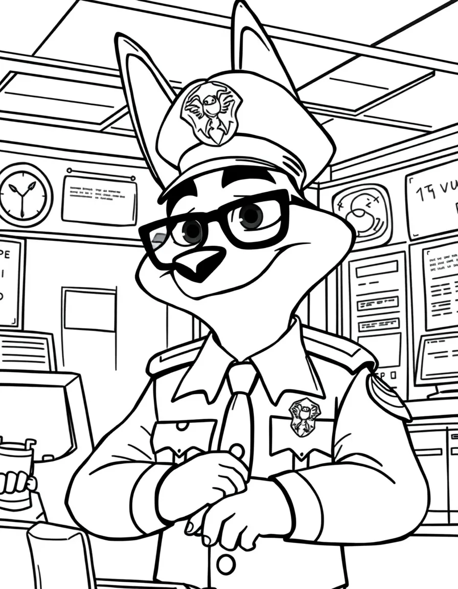 (Zootopia) Chief Bogo giving orders in the Zootopia Police Department  