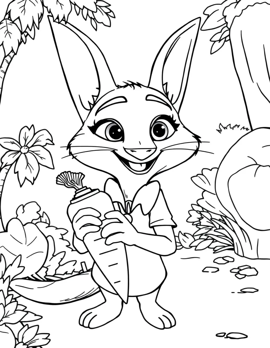 (Zootopia) Judy using her carrot recorder pen  