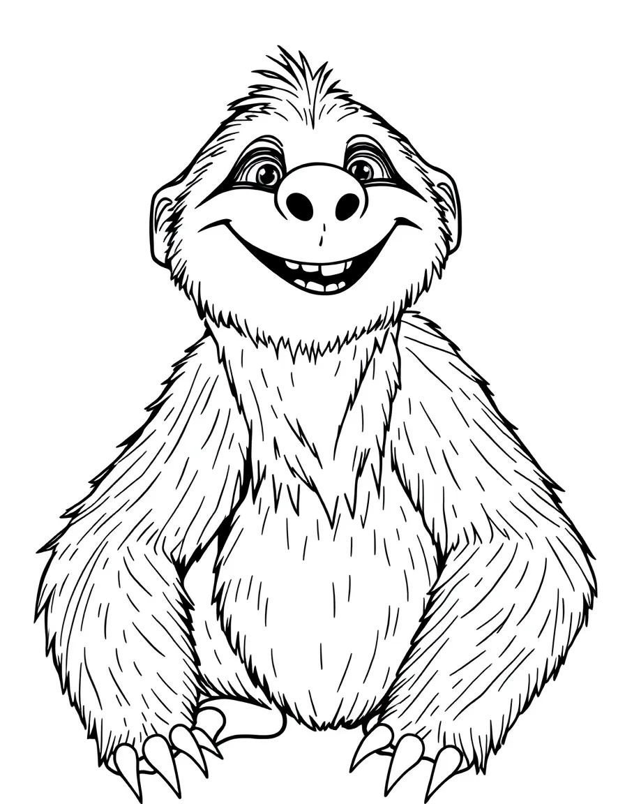 (Ice Age) Sid the sloth with his big smile and long limbs