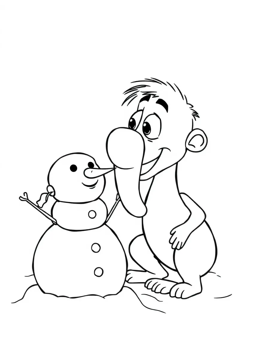 (Ice Age) Sid trying to build a snowman