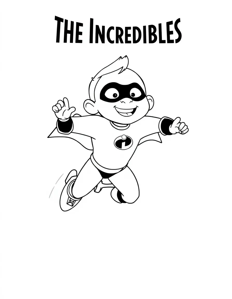 (The Incredibles) Syndrome flying with his rocket boots