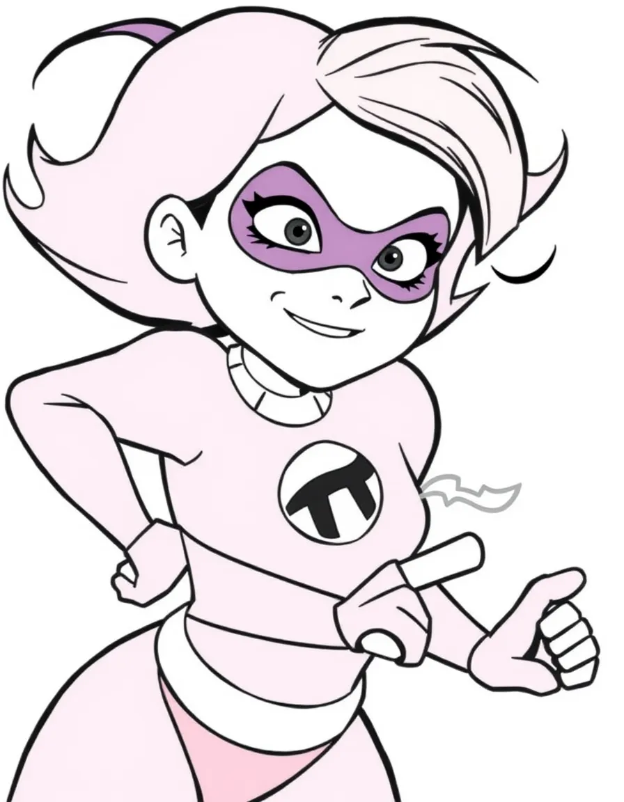 (The Incredibles) Violet turning invisible while sneaking past enemies