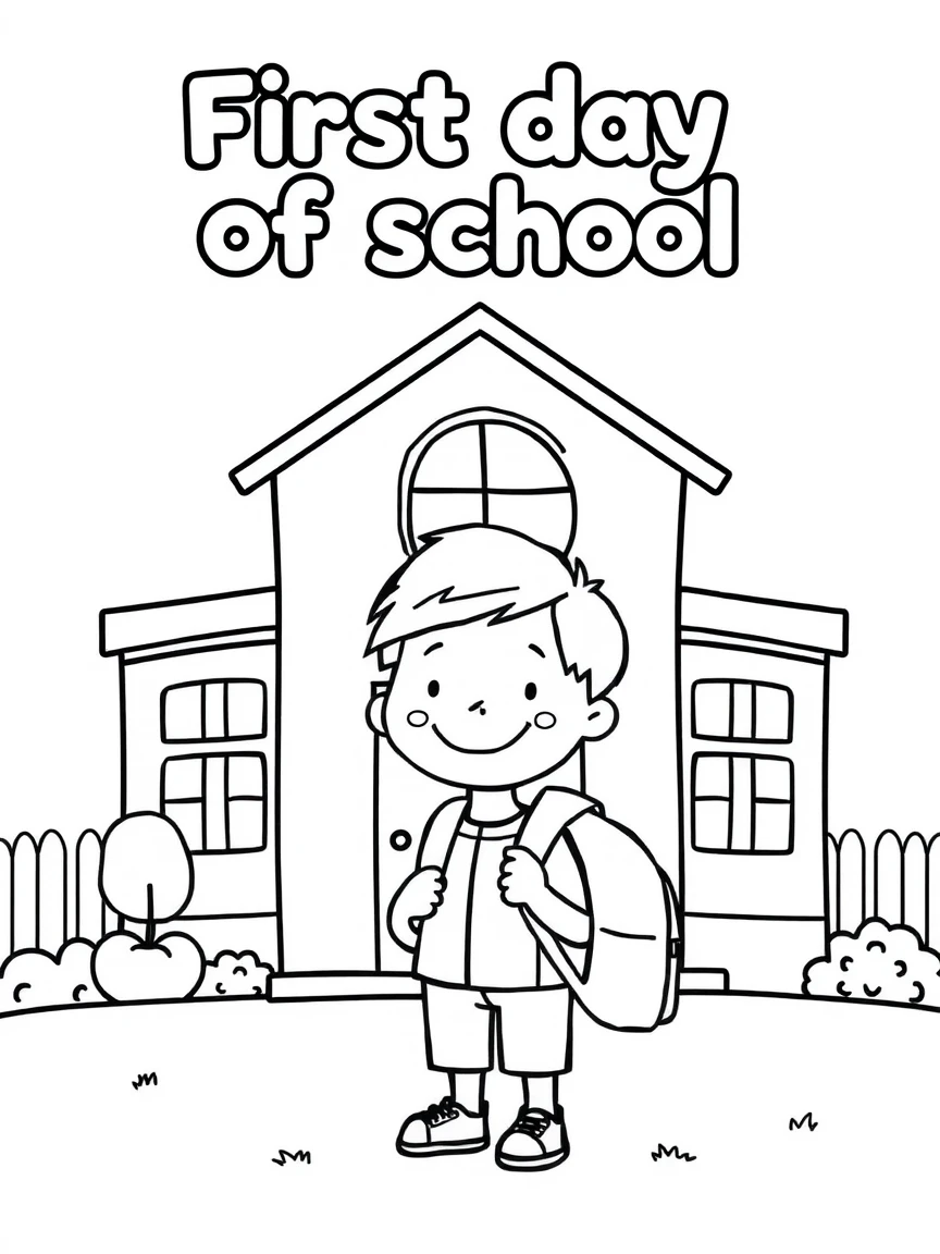 titled "First day of school"