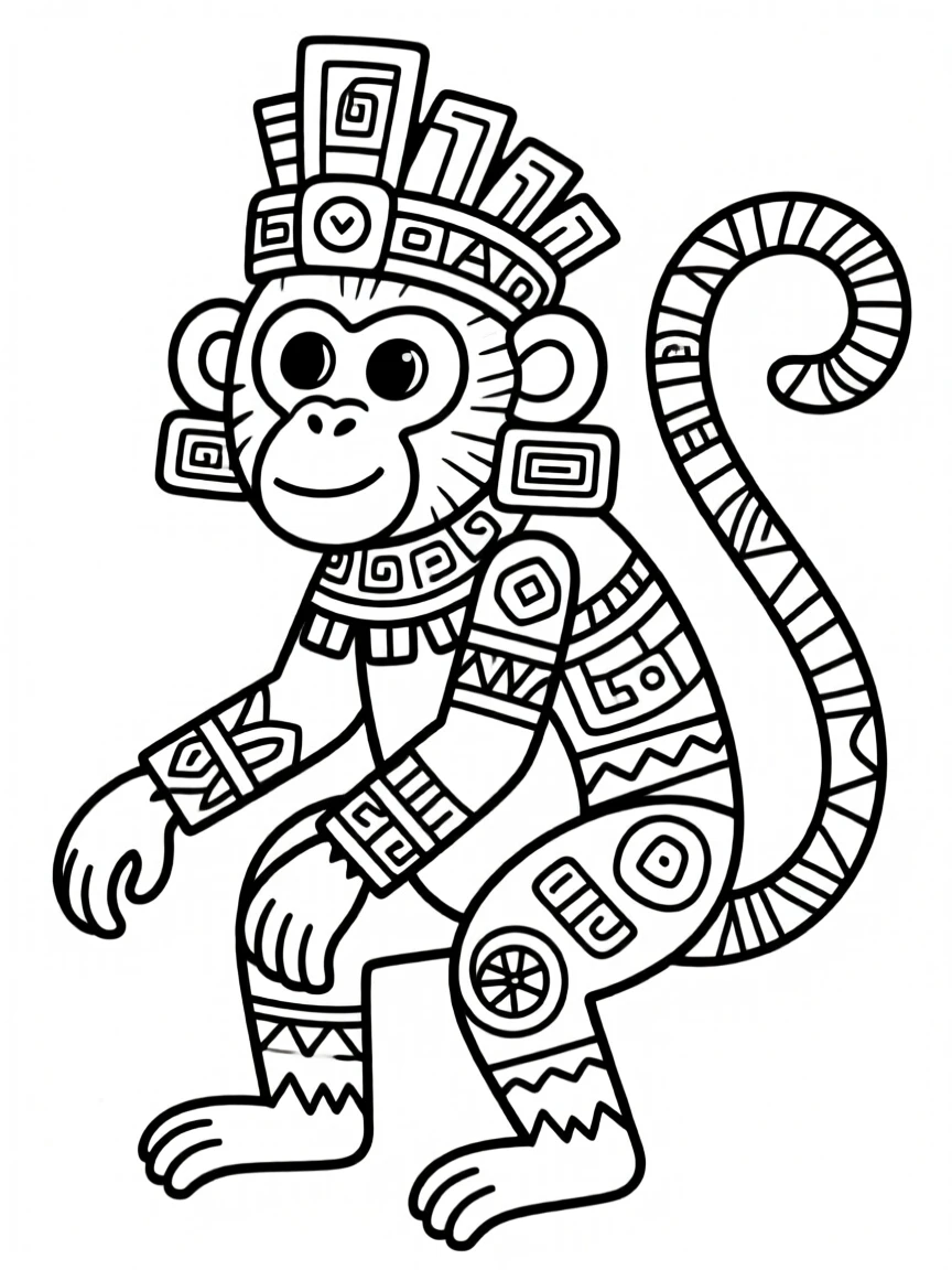 A Mayan monkey
