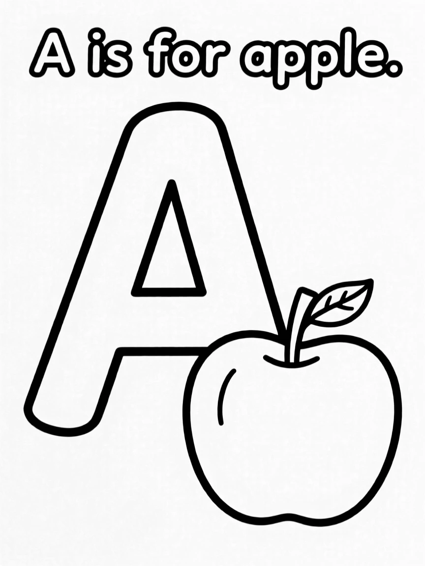 "A is for apple"