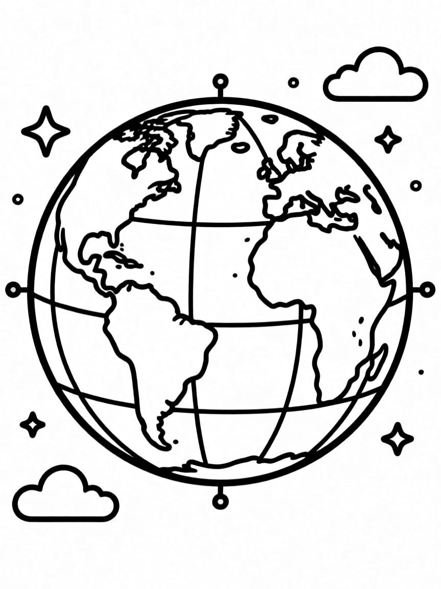 Earth globe