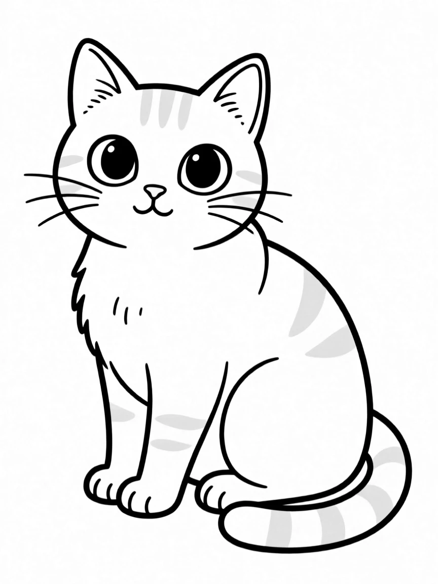 A black cat with green eyes.