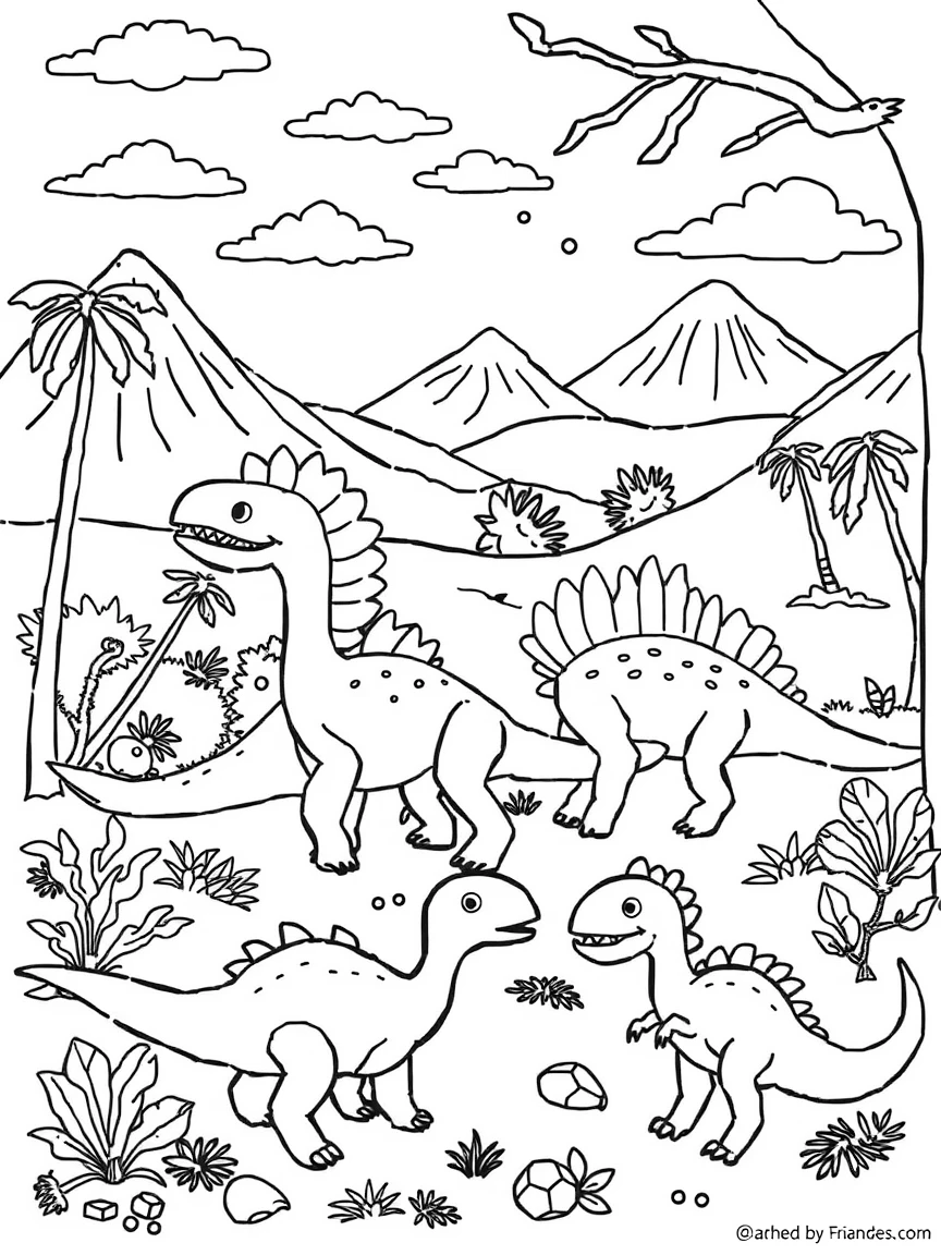 Dinosaurs adapting to seasonal temperature changes