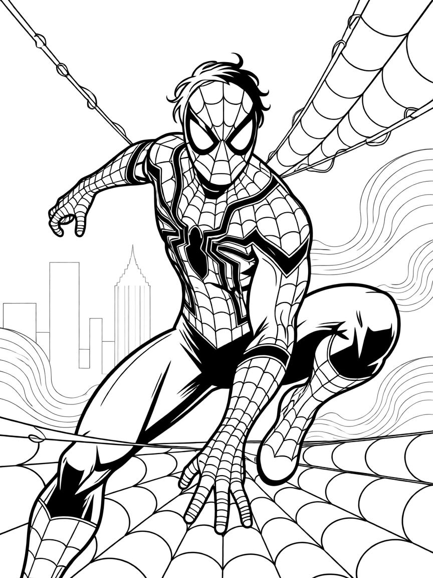 Spider-Man in his Iron Spider armor
