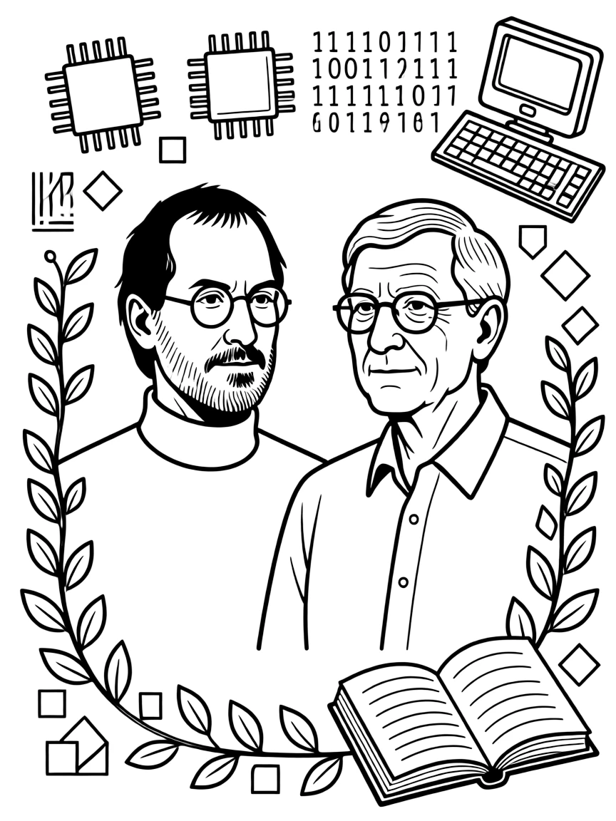 Steve Jobs and bill gates