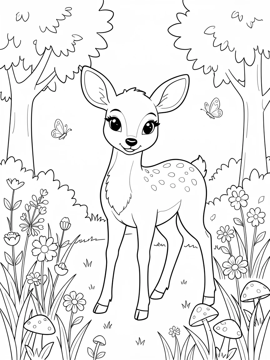 A cute deer