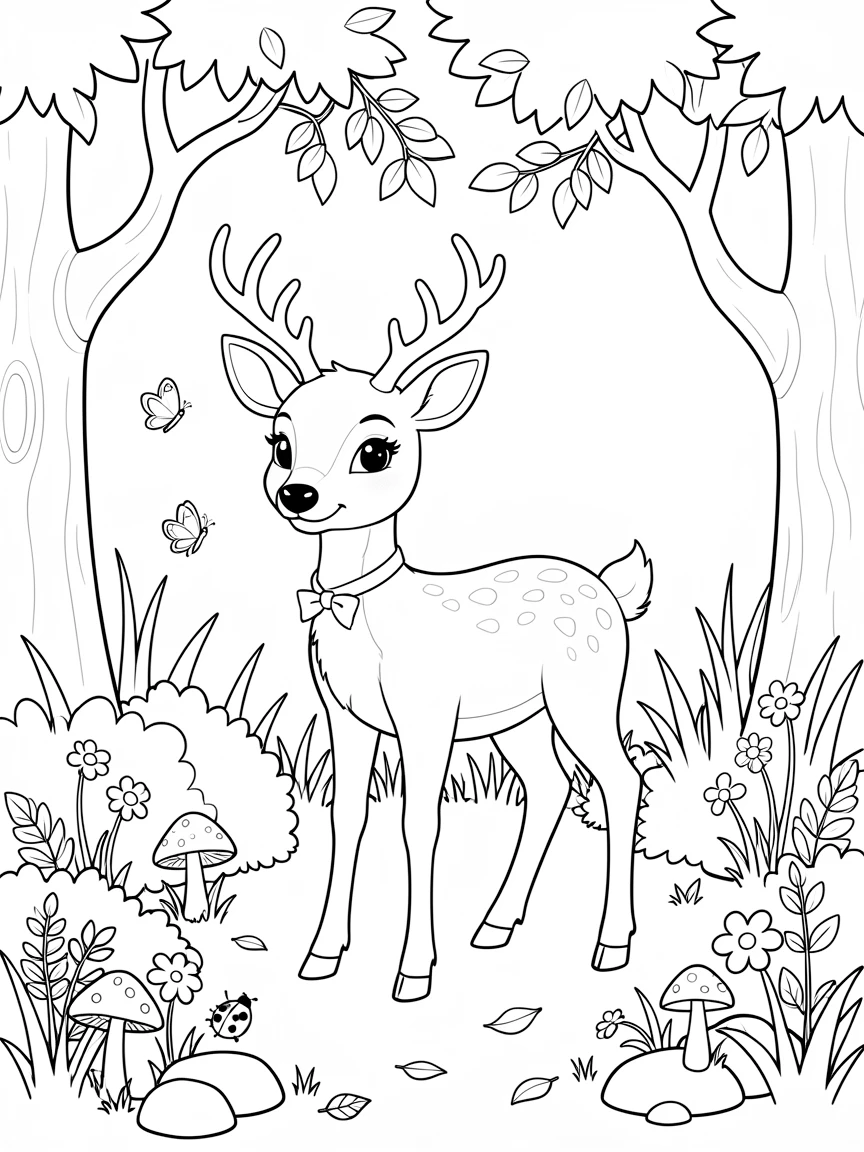 A cute deer