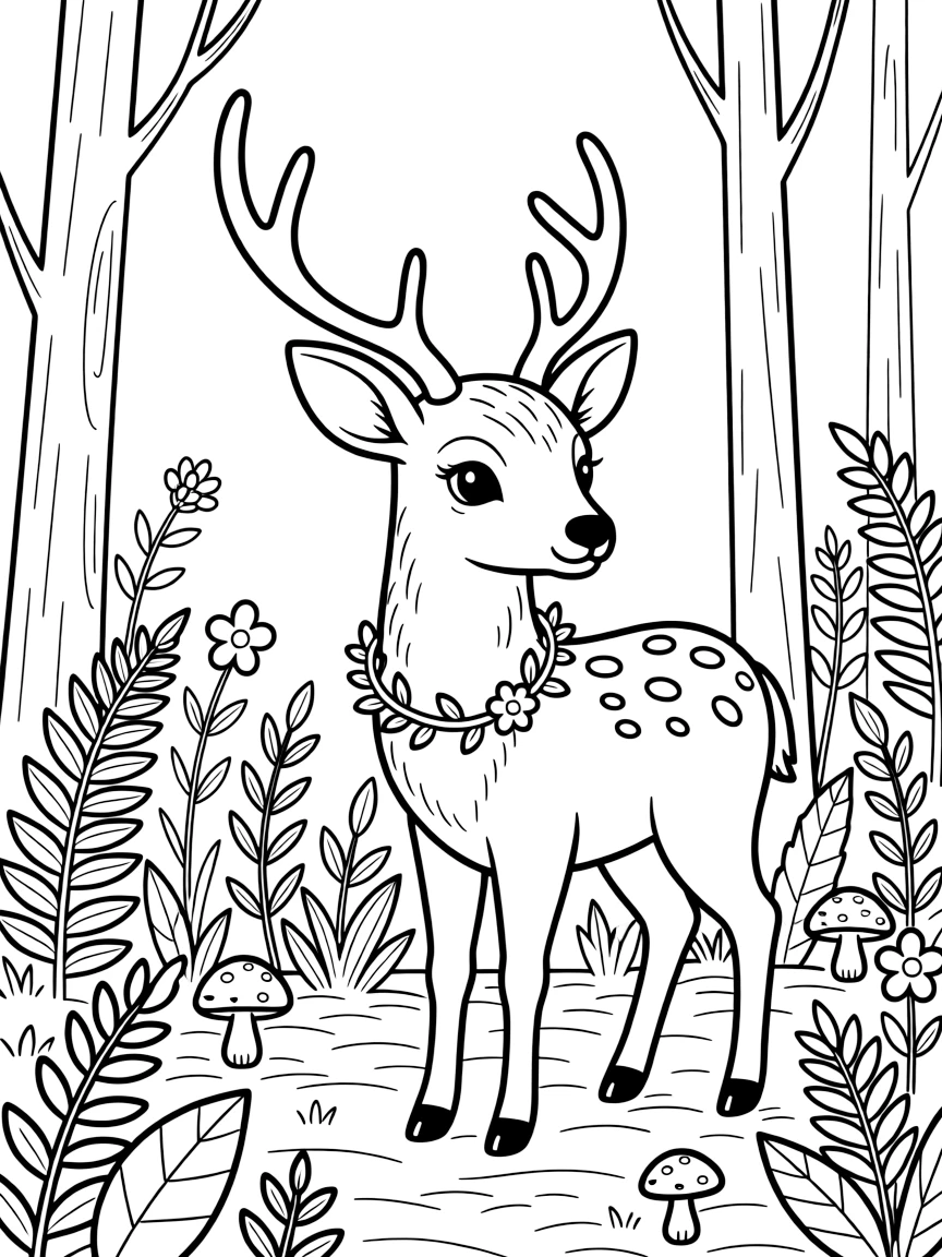 A cute deer