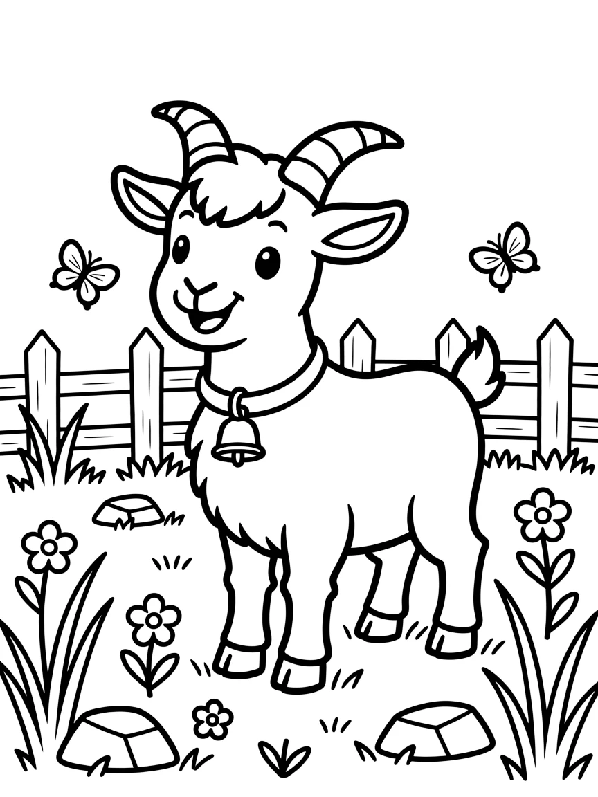 A cute goat