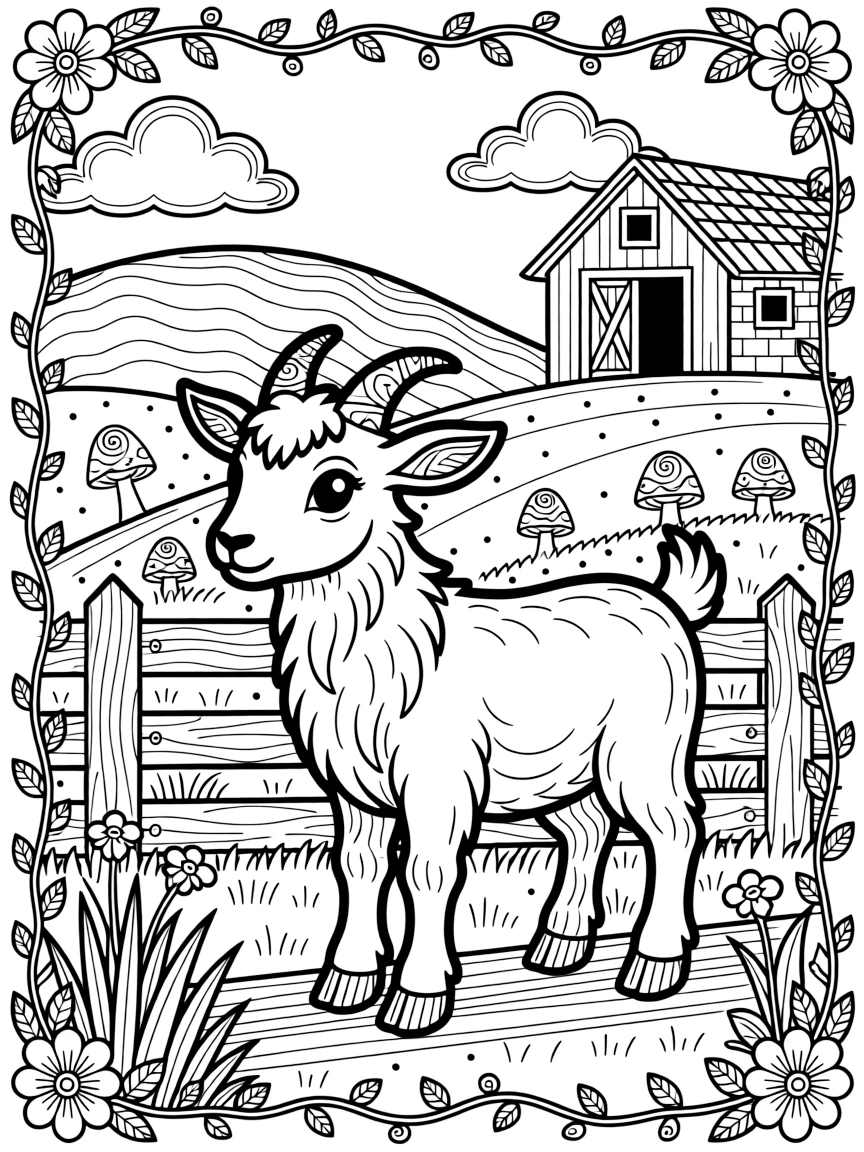 A cute goat